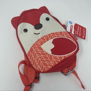 SkipHop Red Fox Mini Backpack with Safety Harness Toddler Kid Bag